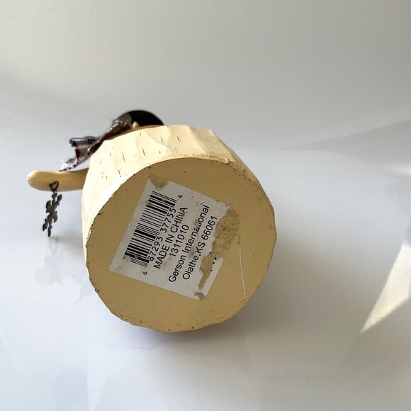 SNOWMAN FIGURINE HOLIDAY CHRISTMAS WINTER 10" VINTAGE - Picture 10 of 10